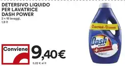 Coop Detersivo liquido per lavatrice dash power offerta