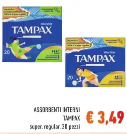 Spazio Conad ASSORBENTI INTERNI TAMPAX offerta