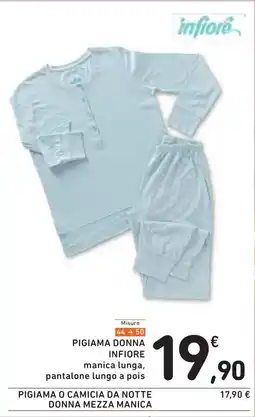 Spazio Conad PIGIAMA DONNA INFIORE offerta