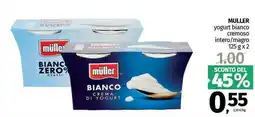 Pam MULLER yogurt bianco cremoso intero/magro offerta