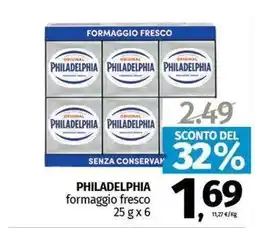 Pam PHILADELPHIA formaggio fresco offerta