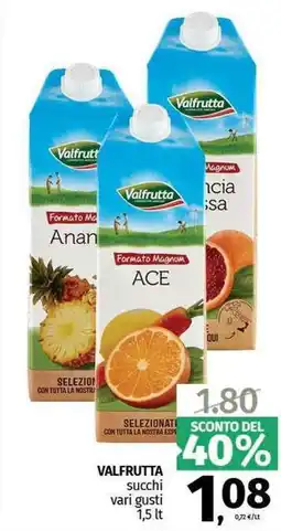 Pam VALFRUTTA succhi offerta