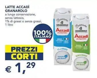 Esselunga Latte accadì granarolo offerta