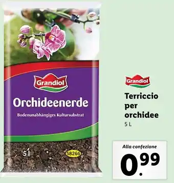 Lidl Grandiol Terriccio per orchidee offerta