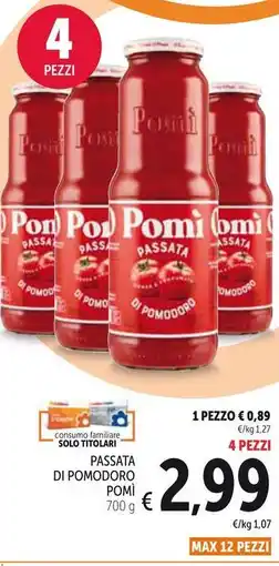 Spazio Conad Passata di pomodoro POMÌ offerta