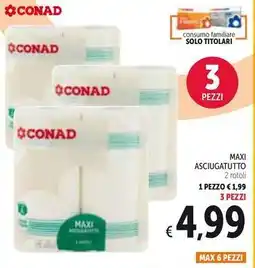 Spazio Conad Maxi asciugatutto offerta