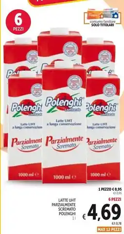 Spazio Conad Latte uht parzialmente scremato GIGLIO offerta