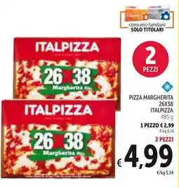 Spazio Conad Pizza margherita 26X38 ITALPIZZA offerta