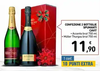 Cavit Confezione 2 Bottiglie Spumanti 750 ml