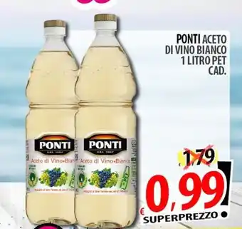 Il Genio Supermercato PONTI aceto di vino bianco offerta