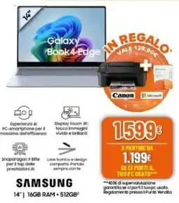 Expert SAMSUNG Galaxy Book4 Edge offerta