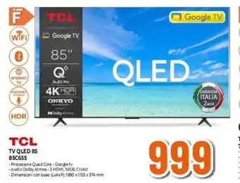 Expert TCL TV QLED 85 85C655 offerta