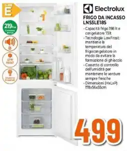 Expert Electrolux FRIGO DA INCASSO LNS5LE18S offerta