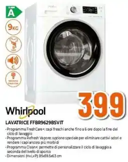 Expert Whirlpool LAVATRICE FFBR9629BSVIT offerta