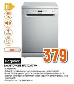 Expert Hotpoint LAVASTOVIGLIE HFC3C26CWX offerta