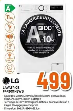 Expert LG LAVATRICE F4R3011NSWB offerta