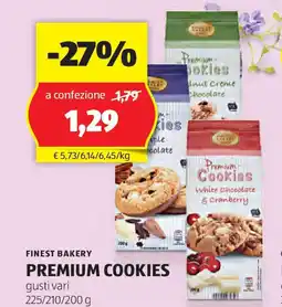ALDI Finest bakery premium cookies offerta