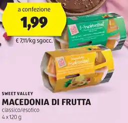 ALDI Sweet valley macedonia di frutta offerta