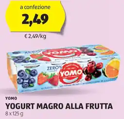 ALDI Yomo yogurt magro alla frutta offerta