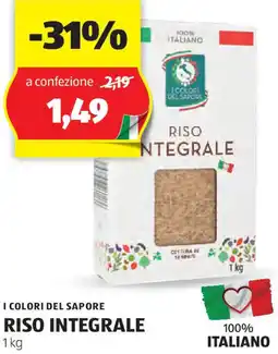 ALDI I colori del sapore riso integrale offerta