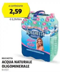 ALDI Rocchetta acqua naturale oligominerale offerta