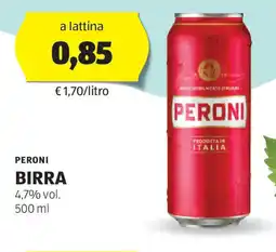ALDI Peroni birra 4,7% vol. offerta