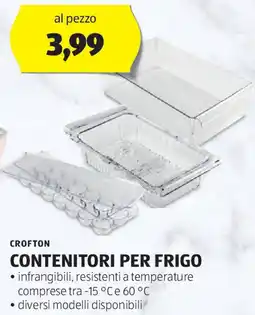 ALDI Crofton contenitori per frigo offerta