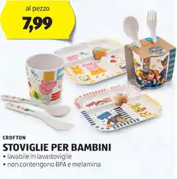 ALDI Crofton stoviglie per bambini offerta