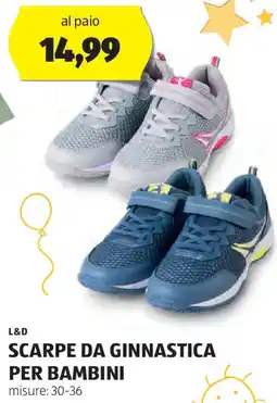 ALDI L&d scarpe da ginnastica per bambini offerta