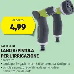 ALDI Gardenline lancia/pistola per l'irrigazione offerta