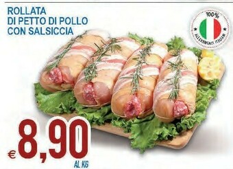 MD Discount Rollata di petto di pollo con salsiccia offerta