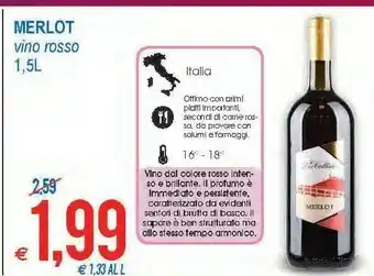 MD Discount Merlot vino rosso offerta