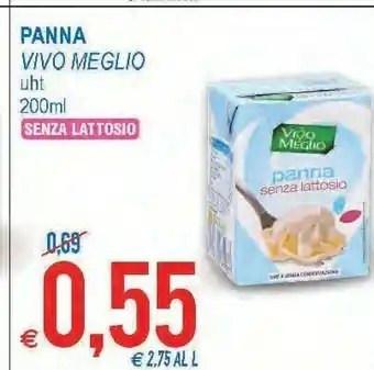 Vivo meglio - panna senza lattosio 200 g(ml)