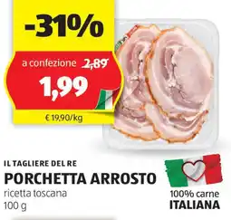 ALDI Il tagliere del re porchetta arrosto offerta