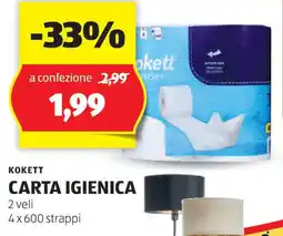 ALDI Kokett carta igienica offerta