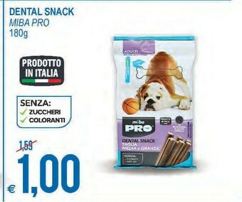 MD Discount Miba pro dental snack 180g offerta