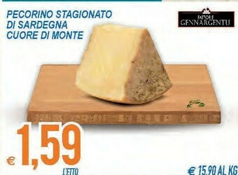 Pecorino stagionato di sardegna cuore di monte