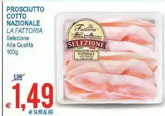 MD Discount Prosciutto cotto nostrano alta qualità selezione 100 g(ml) offerta
