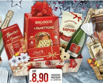 MD Discount Vassoio present con panettone offerta