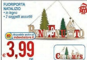 Fuoriporta natalizio in legno