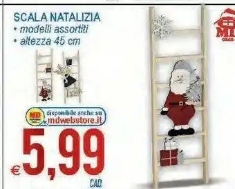 MD Discount Scala natalizia modelli assortiti offerta