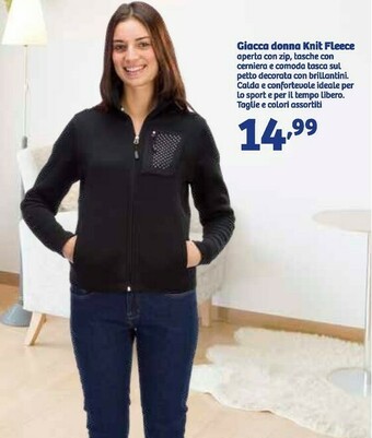 In'S Mercato Giacca donna knit fleece offerta