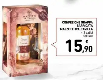 Spazio Conad Mazzetti D'Altavilla Confezione Grappa Barricata 500 ml offerta