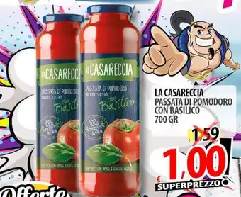 Il Genio Supermercato LA CASARECCIA passata di pomodoro con basilico offerta