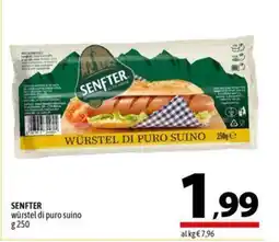 A&O SENFTER würstel di puro suino offerta
