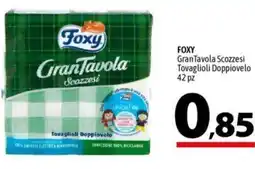 A&O FOXY GranTavola Scozzesi Tovaglioli Doppiovelo offerta
