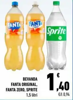 Conad City Bevanda FANTA original, FANTA zero, SPRITE offerta