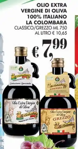 Coal Olio extra vergine di oliva 100% italiano la colombara offerta
