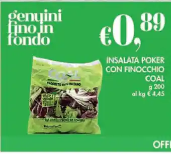 Coal Insalata poker con finocchio coal offerta