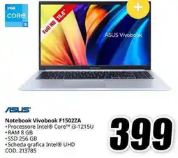 MediaWorld Asus Notebook Vivobook F1502ZA offerta